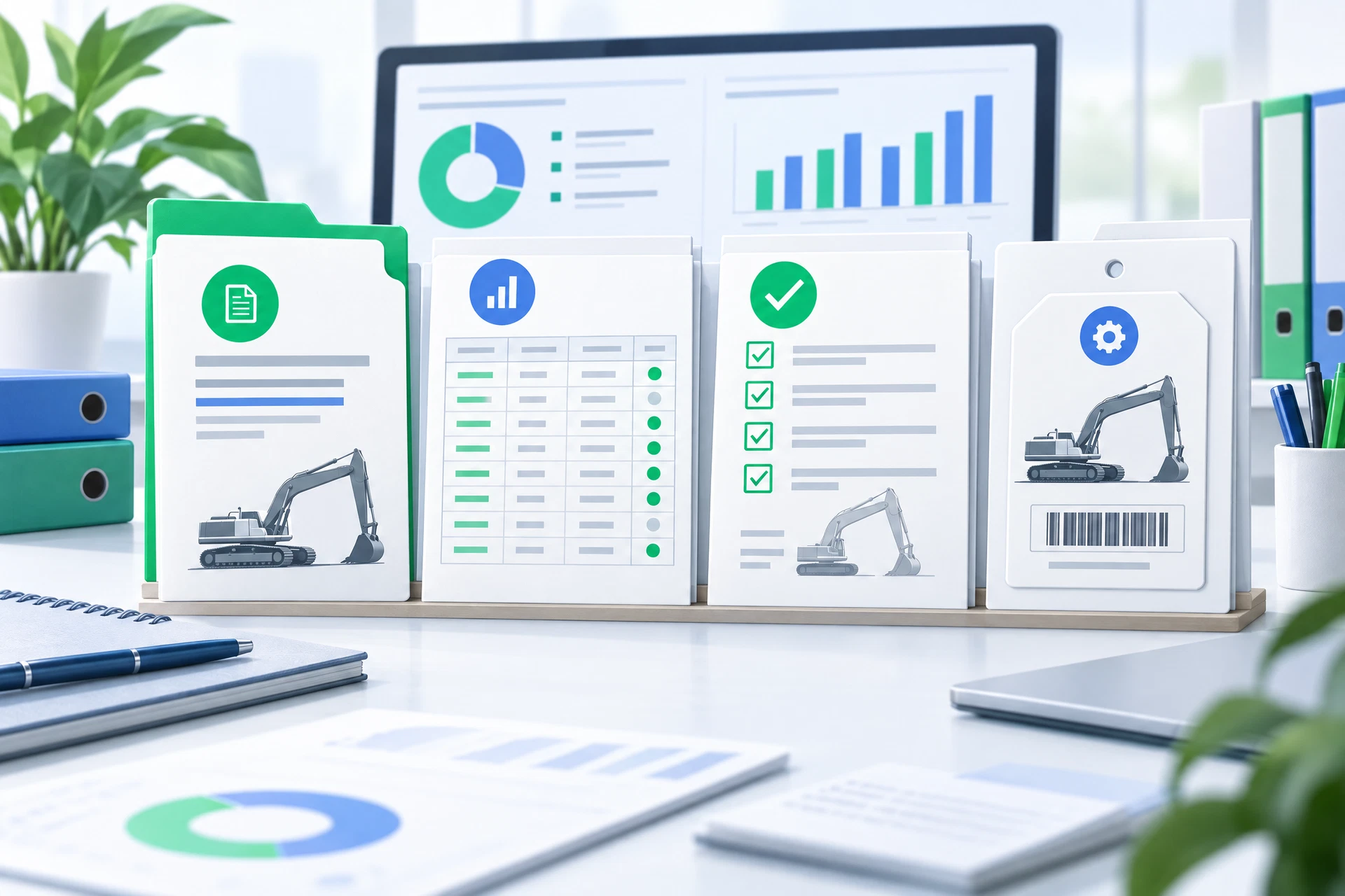 Equipment finance receivables documentation review with lease, billing, return-record, and asset-status concepts